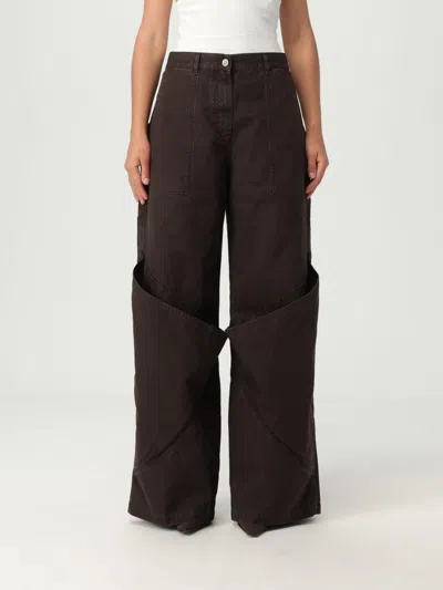 ATTICO PANTS THE ATTICO WOMAN COLOR BROWN,G51474032