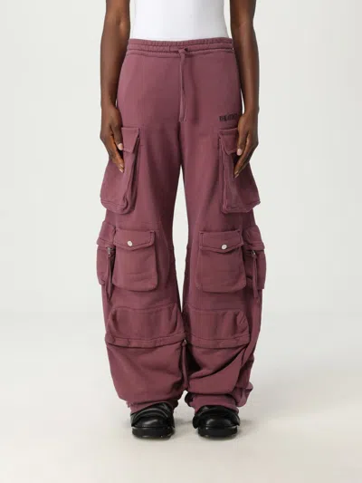 Attico Pants The  Woman Color Violet In Red