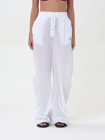 Attico Trousers The  Woman Colour White