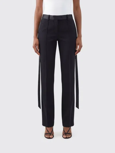 Attico Pants Woman The  In Black