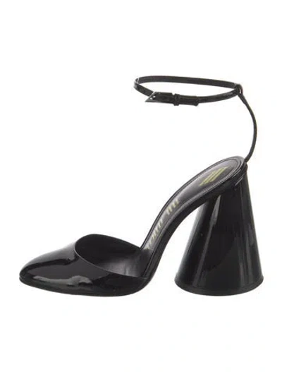 Pre-owned Attico Patent Leather D'orsay Pumps In Black