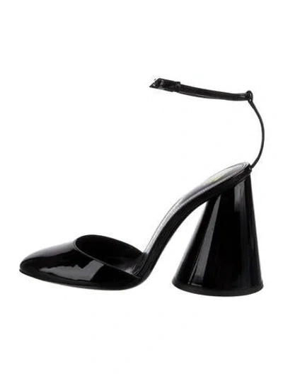 Pre-owned Attico Patent Leather D'orsay Pumps In Black