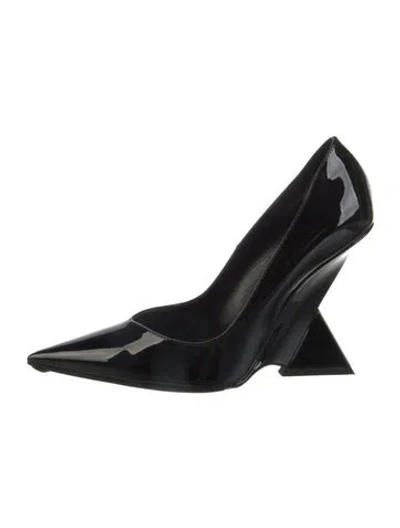 Pre-owned Attico Patent Leather Pumps In Black
