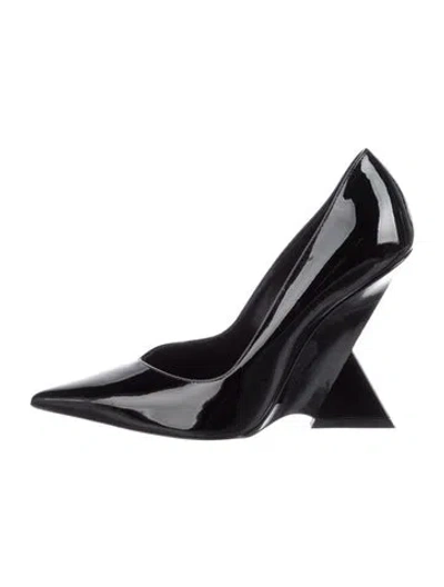 Pre-owned Attico Patent Leather Pumps In Black