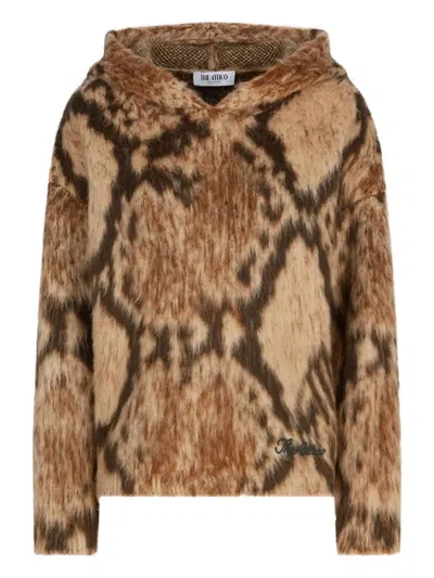 ATTICO PATTERNED HOODED SWEATER