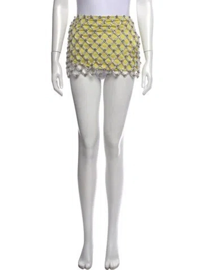Pre-owned Attico Patterned Mini Skirt In Multicolor