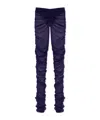 Attico The  Draped Pants In Blue