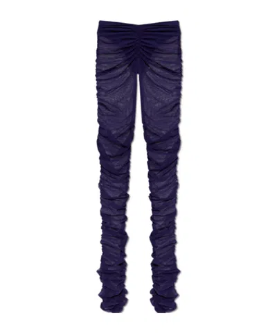 Attico The  Draped Pants In Purple