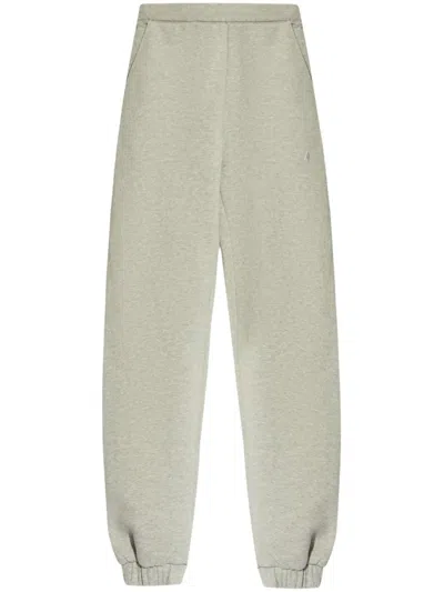 Attico Penny Cotton Track Pants In Gray