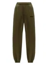 Attico Penny Cuffed Trackpants In Green