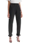 Attico Track Pants Washed Black In Grey