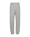 Attico Penny Logo-appliqué Cotton Track Pants In Gray