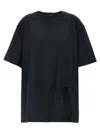Attico Cotton T-shirt In Black