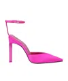 Attico Perine Satin Pumps In Pink