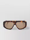 Attico Pilot Square Sunglasses Wide Arms In Brown