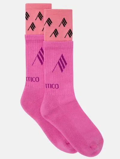 Attico The  Socks Cotton In Pink