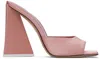 Attico Pink Devon Mules In 589 Soft Pink