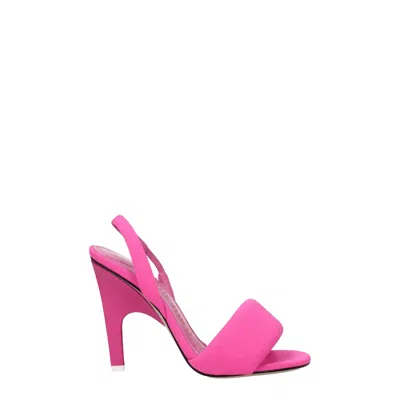 Attico Pink Fabric Sandal