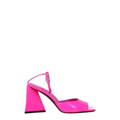 Attico Pink Leather Sandal