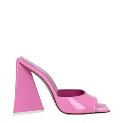 Attico Pink Leather Sandal