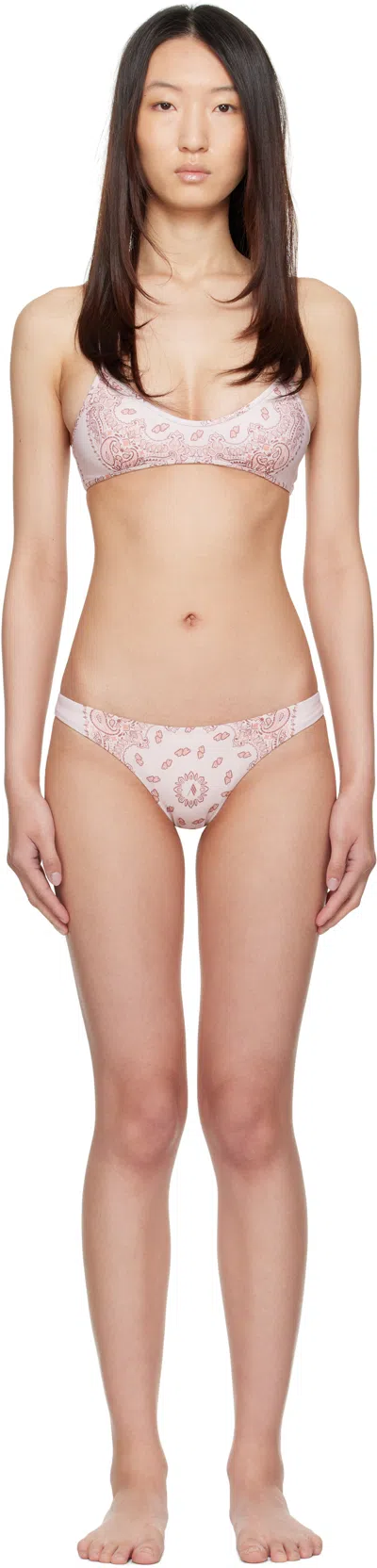 ATTICO PINK PAISLEY BIKINI