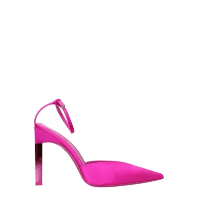 Attico Pink Satin Sandal