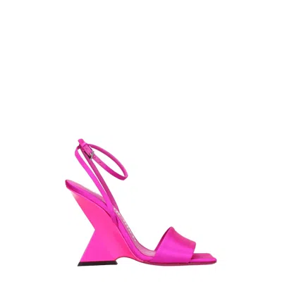 Attico Pink Satin Sandal