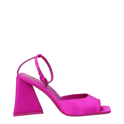 Attico Pink Satin Sandal