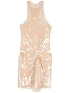 Attico Dress In Neutrals