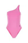 Attico Pink Single-shoulder One-piece Swimsuit