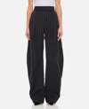 Attico Wide-leg Tailored Pants In Blue