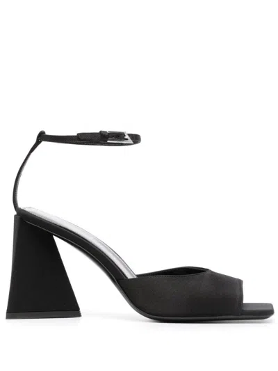 Attico Piper 85mm Sandal In Black