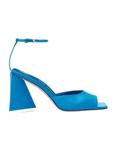 ATTICO THE ATTICO PIPER OPEN-TOE SATIN SANDALS
