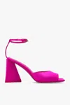 Attico Fuchsia Piper Satin Heel Sandals In Fuchsia