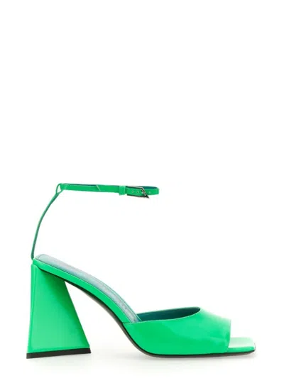 Attico Piper Sandal. In Green