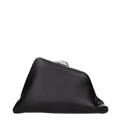 Attico The  Pochette Women's Leather Black