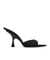 Attico Pointed High-heeled Sandals In Black