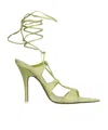 Attico Pointed High-heeled Sandals In Nude