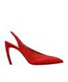 Attico 95mm Viper Crystal-embellished Slingback Pumps
