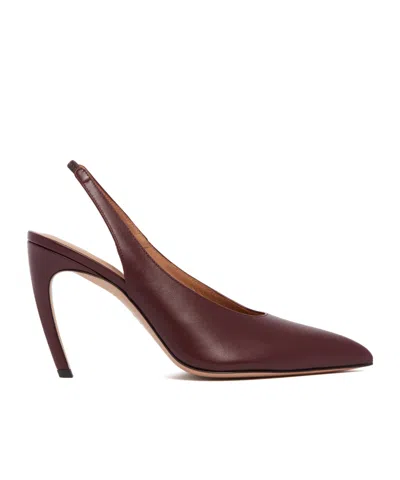 Attico Pointed High Heels In Red