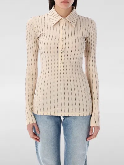 ATTICO POLO SHIRT THE ATTICO WOMAN COLOR ECRU,G63377029