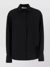Attico Poplin Shirt Asymmetrical Hem