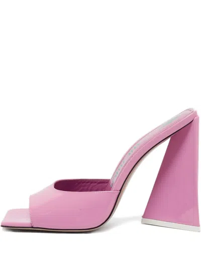 Pre-owned Attico  115mm Leather Square-toe Sandals