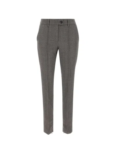 Attico Prince-of-wales-check Trousers In Gray