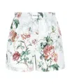 Attico Printed Shorts In White