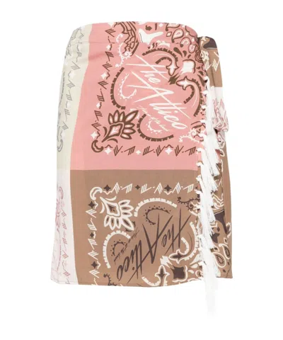ATTICO PRINTED SKIRT