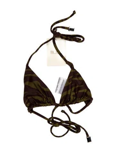 Pre-owned Attico Printed Top In Brown