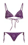 Attico Bikini In Purple