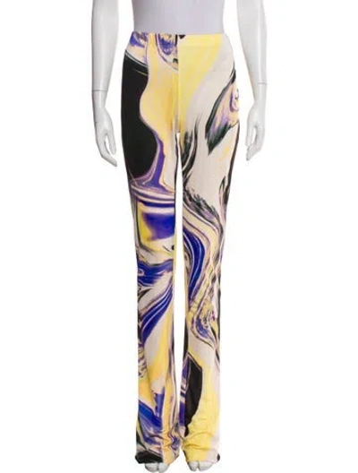 Pre-owned Attico Printed Wide Leg Pants W/ Tags In Multi