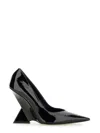 Attico Cheope 105mm Pointed-toe Pumps In Black
